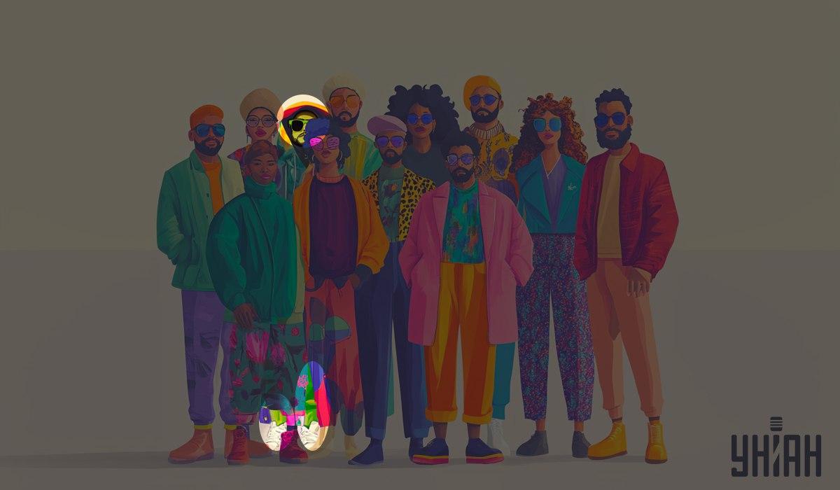 Der Außerirdische war ein grüner Mann / Moje-Collage